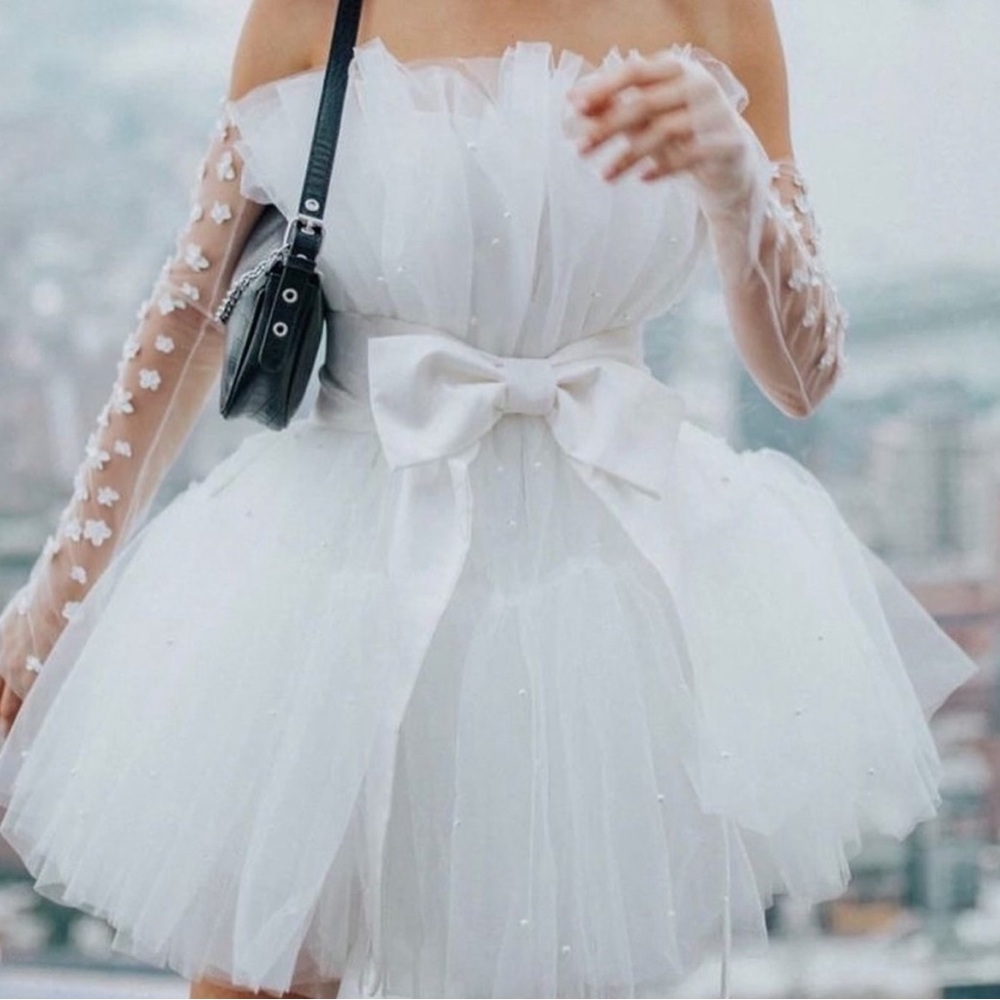 Untamed Petals by Amanda Judge Arlington Pearl Mini Dress, Size XS